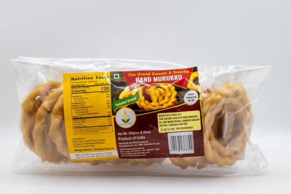 Grand Sweets & Snacks: HAND MURUKKU (250g)