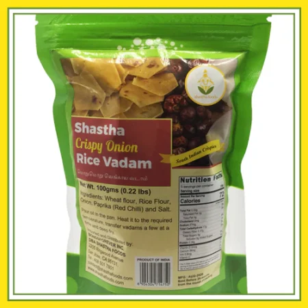 Shastha Crispy Onion Rice Vadam (100g)
