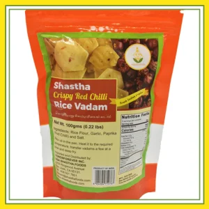Shastha Crispy Red Chilli Rice Vadam (100g)