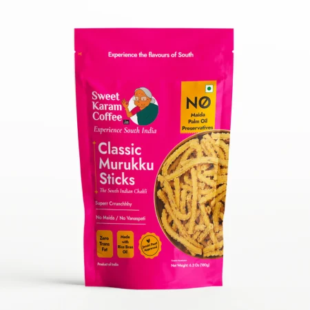 Sweet Karam Coffee:Classic Murukku Sticks(180g)